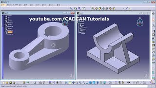 CATIA Training Course Exercises for Beginners  6  CATIA V5 Exercises [upl. by Llerol]