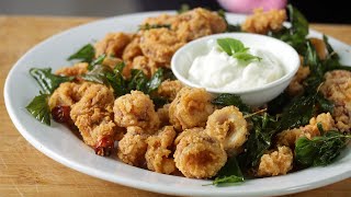 Crispy DeepFried Squid  Thai Basil Squid  Tempera Squid Recipes [upl. by Assenaj]