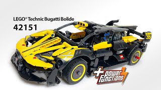 42151 Bugatti Bolide for Power Functions 레고 테크닉 부가티 볼리드 파워펑션 모터 구동개조 [upl. by Danny]