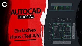 AutoCAD Haus zeichnen Teil 4  Schnitt aus Grundriss konstruieren  AutoCAD Tutorial Deutsch [upl. by Gildus162]