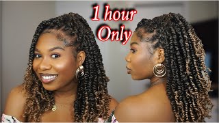 14 Inches Passion Twist  Color T27  Fast and Easy Method [upl. by Nrubliw]