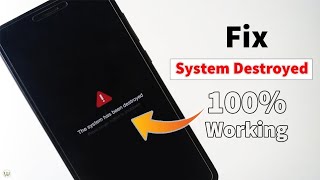 Fix The System has been Destroyed Issues  All Redmi Mobiles [upl. by Anihs]