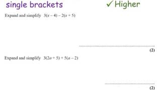 Expand and Simplify Single Brackets  Foundation and Higher GCSE  JaggersMaths [upl. by Shlomo]