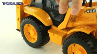 Bruder 02428 Backhoe Loader JCB 4 CX REVIEW [upl. by Azerila]