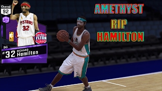 DIAMOND DAVE BING amp AMETHYST RICHARD HAMILTON ALL TIME PISTONS  NBA 2K17 MY TEAM GAMEPLAY [upl. by Eusebio]