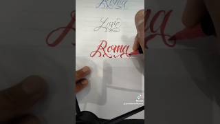 lettering tattoo calligrafia chicano tutorial [upl. by Ecyar]