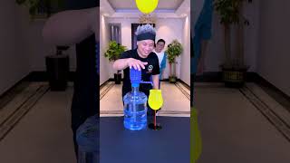 Pour Water Challenge Your Heart Beats Faster Throughout The ProcessFunnyfamily Partygames Funny [upl. by Sigsmond]