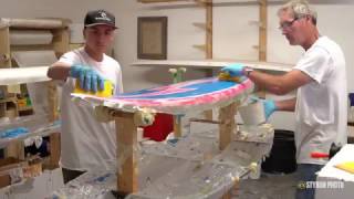 How to Paint and Laminate a Surfboard  VLOG 33 [upl. by Lear]