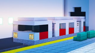 Minecraft Subway Station  Train  City Tutorial [upl. by Mel]