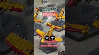 Aeronautica Imperialis Battle Report Warhammer40K Orks vs Imperial Navy amp Astra Militarum [upl. by Farver]