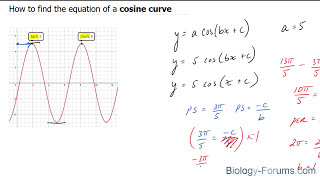 Determine Cosine Equation from a Graph Example 1 [upl. by Emsoc]