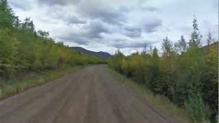 Google street view timelapse Dempster Highway Yukon Canada [upl. by Crescin]