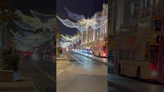 Christmas lights 2024 London United Kingdom merrychristmas christmas music shortvideo shorts [upl. by Nosilla352]