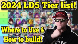 2024 LD Nat 5 Tier List  How to build amp Where to Use With Timestamps  Summoners War [upl. by Nnaharas]