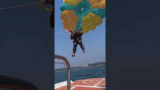 Parasailing at Grand Island Goa [upl. by Afas]