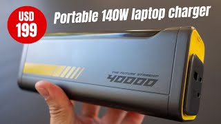 AOHI Starship review 40000 mAh power bank with 140W charging [upl. by Eadwine]