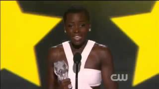 Lupita Nyongo WINS Critics Choice Awards 2014 Lupita Nyongo Acceptance Speech [upl. by Tarryn]