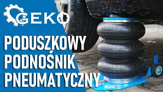 Podnośnik pneumatyczny poduszkowy 35T od GEKO warsztat poland tools automobile tips [upl. by Wolsniw]