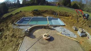 Brummett Pools Install of a 40 Pinnacle [upl. by Briscoe]