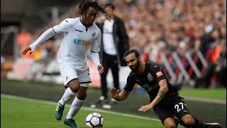 Renato Sanches vs Newcastle  Swansea Debut [upl. by Lehte]