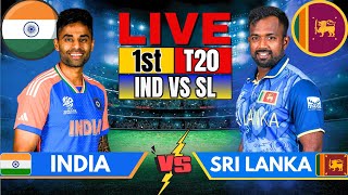 🔴 Live India vs Sri Lanka t20 match Live Match Score amp commentary  IND vs SL Live match Today [upl. by Ybbil]