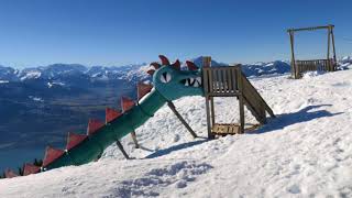 Winterwanderweg Niederhorn  Beatenberg Waldegg  Jan 2018 [upl. by Marola]