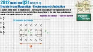 HKDSE Physics 2012 MC Q31 [upl. by Carhart]