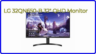 REVIEW 2024 LG 32QN650B 32quot QHD Monitor ESSENTIAL details [upl. by Xonnel]