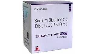 SODACTIVE 500 Tablets Sodium Bicarbonate Tablets USP 500 mg [upl. by Anad]