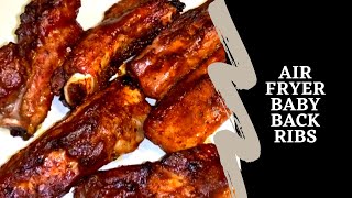 Air Fryer Ribs  How To  Baby Back Ribs [upl. by Bohlen]