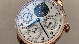 IWC Portugieser Perpetual Calendar Edition quot150 Yearsquot IW503405 IWC Watch Review [upl. by Edge]