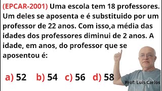 📌 EPCAR 2001 MÉDIA ARITMÉTICA [upl. by Alvis]