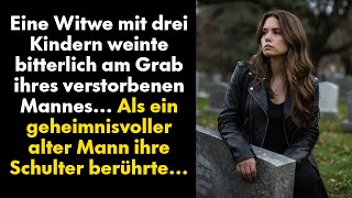 Eine Witwe mit drei Kindern weinte bitterlich am Grab ihres verstorbenen Mannes Als ein [upl. by Luckett709]