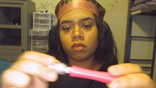 ASMR lip gloss and mascara pumpiing  very relaxing [upl. by Leizahaj903]