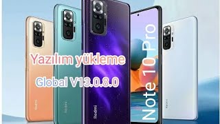 Xiaomi Redmi Note 10 Pro Global yazılım firmware yükleme📲 BL açık [upl. by Ahsyekat]