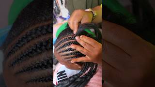 How To feedin Cornrows hairstyle hair braids hairstyles howto braidhairstylesforblackwomen [upl. by Katinka]