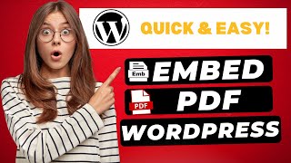 How To Embed PDF In WordPress 2024 🔥  FAST amp Easy [upl. by Kono773]