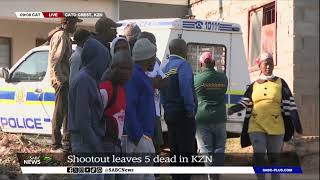 Durban Shootout  Shootout leaves 5 dead in Cato Crest [upl. by Inaluahek]