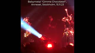 Babymetal quotGimme Chocolatequot Live at the Annexet Stockholm 15112023 shorts [upl. by Gnolb]