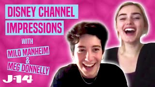 ZOMBIES 2 Stars Milo Manheim and Meg Donnelly Do Disney Channel Impressions [upl. by Stichter]