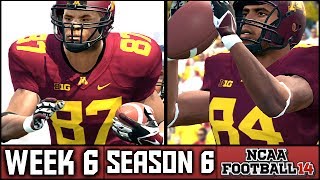 NCAA Football 14 Dynasty Week 6 vs Iowa Battle for Floyd of Rosedale Season 6 [upl. by Mowbray897]