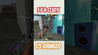 1V 4 cluch cs ranked freefirelive freefire shorts viralvideo video trending raistar [upl. by Guzel]