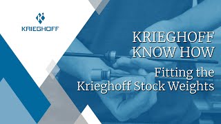 Krieghoff Know How  Fitting the Krieghoff Stock Weights [upl. by Skvorak]