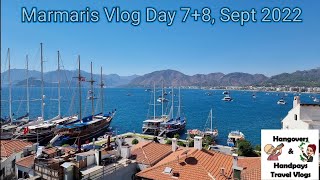 Marmaris Vlog Day 7  8 Sept 2022  Blue Bay Platinum  Grand bazaar  Marmaris Marina  Castle [upl. by Nhguavaj]