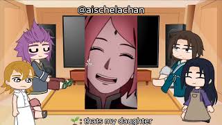 SasuSaku parents react to SasuSakuSarada  tiktoks  not original  🌸🍅🛐 [upl. by Lorilee]