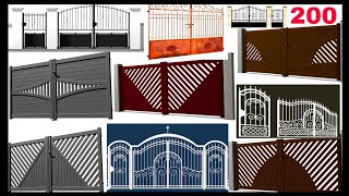 wrought Iron Gate amp steel gate designsimple Morden Iron Gate designGrill design [upl. by Anotyad]