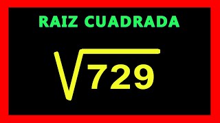 ✅👉 Raiz Cuadrada de 3 Digitos ✅ Raiz Cuadrada [upl. by Hanford248]