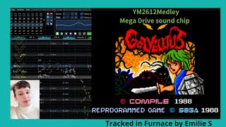 Golvellius YM2612 epic medley Mega Drive Genesis cover by Emilie S Furnace tracker audio [upl. by Acsisnarf]