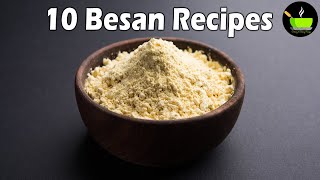 Easy Besan Recipes  Easy Recipes With Besan  Gram Flour Recipes  Sweets amp Snacks  Indian Recipes [upl. by Nacul]