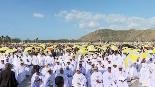 Pope mass draws 600000 in Catholicmajority East Timor  AFP [upl. by Henni842]